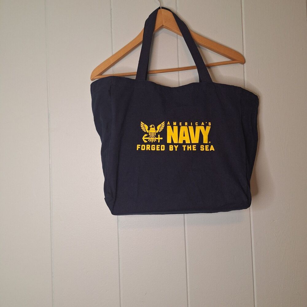 America's Navy Forged By The Sea Medium Sized Tote Bag